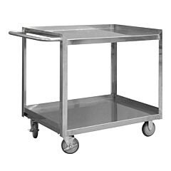 Durham Srsc1618302Fld5Pu Stainless Steel Stock Cart, 2 Shelves, 18-1/8 X 36-7/16 X 37