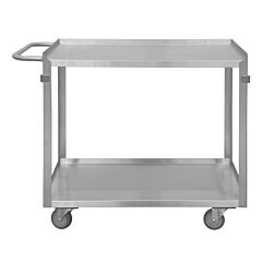 Durham Srsc2022362Fld4Pu Stainless Steel Stock Cart, 2 Shelves, 22-1/2 X 42-7/16 X 34