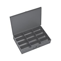 Durham 115-95 Large, Steel, Compartment Box, 12 Compartments, Gray (Must Purchase In Multiples Of 4 Each)