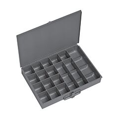 Durham 227-95 Small, Steel, Compartment Box, 17 Compartments, Gray (Must Purchase In Multiples Of 6 Each)