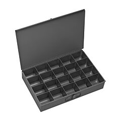 Durham 206-95 Small, Steel, Compartment Box, 20 Compartments, Gray (Must Purchase In Multiples Of 6 Each)