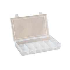 Durham Sp13-Clear Small, Plastic Compartment Box, 13 Openings, Clear (Must Purchase In Multiples Of 10 Each)