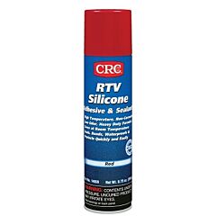 Crc 1004793 Rtv Silicone Adhesive And Sealant, 8 Oz Pressurized Tube With Select-A-Bead Nozzle, 6.5 Wt Oz, Red