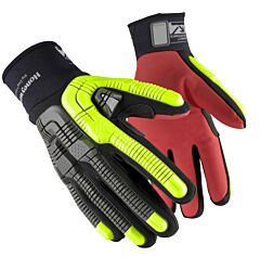 Honeywell 42-612By/8M Impact Ansi A6 Gloves Cut Palm Slipon Cuff Yellow, Size Medium