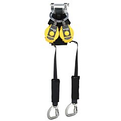 Honeywell Mflaf2-18/6Ft Turbolite™ Arc Flash Standard Series Personal Fall Limiter, 6 Ft, Web, Alum Captive Eye Carabiner, Single Leg, 420 Lb