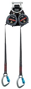 Honeywell Mflew2-18/12Ft Turbolite Edge Pfl Galvanized Steel Cable 12', Twin Aluminum Captive Eye Carabiners