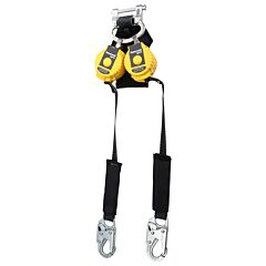 Honeywell Mflaf2-5/6Ft Turbolite™ Arc Flash Standard Series Personal Fall Limiter, 6 Ft, Web, Steel Swivel Snap Hook, Twin Leg, 420 Lb