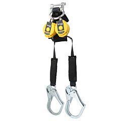 Honeywell Mflaf2-12/6Ft Turbolite™ Arc Flash Standard Series Personal Fall Limiter, 6 Ft, Web, Alum Rebar Hook, Twin Leg, 420 Lb