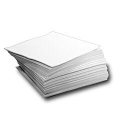 Nps 225121 12" X 12" Light-Duty E X Tra Low Lint White Pad, 50/Box