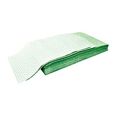 Nps G-3254L 32" X 54" Light-Weight Green Spunbond/Meltblown/Poly-Backed Pad; 20/Bag