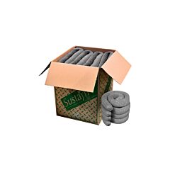 Nps G-34 3" X 4' 100% Sustayn By Spilfyter Recycled Universal Gray Sock, 40/Box