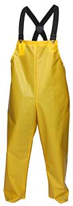 Mcr Safety 560Bfx3 Navigator Rain Gear, .25Mm, Pu/Nylon, Bib Overall, Yellow, Size 3X-Large