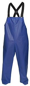 Mcr Safety 563Bfm Navigator Rain Gear, .25Mm, Pu/Nylon, Bib Overall, Blue, Size Medium