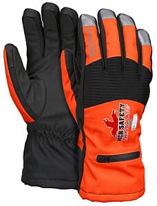 Mcr Safety 980Xl Insulated Multi-Task Winter Gloves, 100G Thinsulate, Hi-Vis Orange, Water Resistant, Touch Screen, Size X-Large