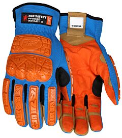 Mcr Safety Ff2930Xxl Forceflex Multitask Gloves With Clarino Synthetic Leather And Back Of Hand Tpr Cage, Size 2X-Large