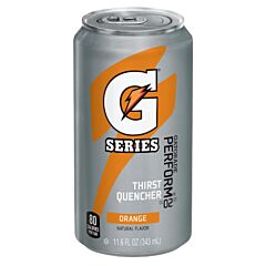 Gatorade 00902 G Series 02 Perform® Thirst Quencher Ready-To-Drink Can, 11.6 Fl Oz, Orange