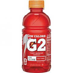 Gatorade 12202 G2 Low Calorie Thirst Quencher, 12 Oz, Bottle, Fruit Punch