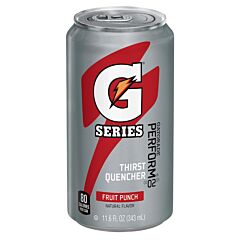 Gatorade 30903 G Series 02 Perform® Thirst Quencher Ready-To-Drink Can, 11.6 Fl Oz, Fruit Punch
