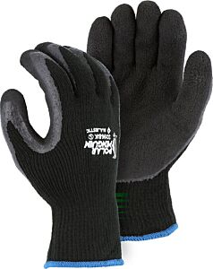 Majestic 3396Bkt Winter Gloves Lined Polar Penguin W/Foam Latex Palm, Size Large