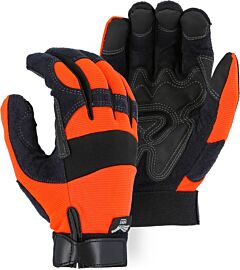Majestic 2139Ho Mechanics Gloves With Pvc Double Palm, Size X-Large