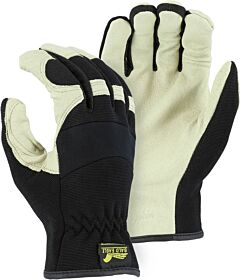 Majestic 2152D Mechanics Gloves With Pigskin Palm, Size Medium