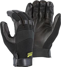 Majestic 2151 Black Hawk Mechanics Gloves With Deerskin Palm, Size Medium