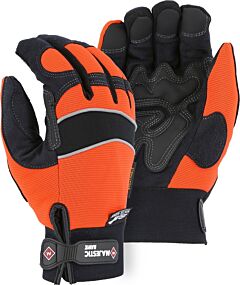 Majestic 2145Hoh Winter Lined Mechanics Gloves With Hi-Viz Knit Back, Size X-Large