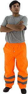 Majestic 75-2352 Hi-Viz Waterproof Rain Pants, Ansi E, Size Large