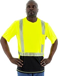 Majestic 75-5217 Hi-Viz Snag Resistant T-Shirt, Ansi 2, Size X-Large