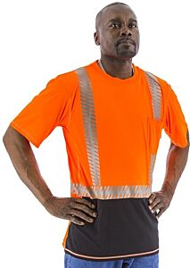 Majestic 75-5218 Hi-Viz Snag Resistant T-Shirt, Ansi 2, Size 2X-Large