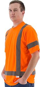 Majestic 75-5304 Hi-Viz Short Sleeve Shirt, Ansi 3, Size 5X-Large