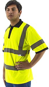 Majestic 75-5311 Hi-Viz Short Sleeve Polo Shirt, Ansi 3, Size 4X-Large