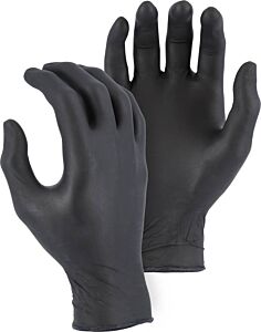 Majestic 3273Bk Disposable Industrial Grade 4 Mil Nitrile Gloves, Size X-Large