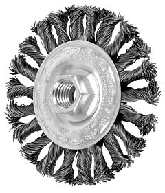 Pferd 82388 Knot Wheel Brushes, Full Cable Twist - Combitwist, Carbon Steel Wire