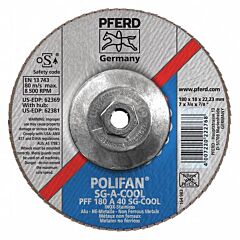 Pferd 62381 Polifan Flap Discs, Performance Line Sg, Polifan Sg A-Cool, Flat (Pff- Type 27)
