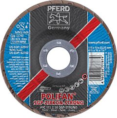 Pferd 62947 Polifan Flap Discs, Special Line Sg-Plus, Polifan Sgp Zirkon-Strong