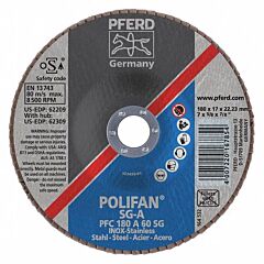 Pferd 62209 Polifan Flap Discs, Performance Line Sg, Polifan Sg A, Conical (Pfc - Type 29)