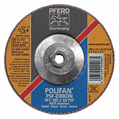 Pferd 62082 Polifan Flap Discs, Universal Line Psf, Polifan Psf Zirkon, Conical (Pfc - Type 29)