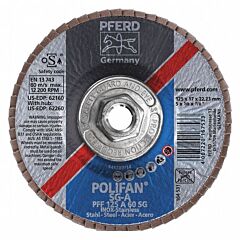 Pferd 62260 Polifan Flap Discs, Performance Line Sg, Polifan Sg A, Flat (Pff- Type 27)