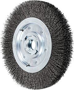 Pferd 81135 Crimped Wheel Brushes, Medium Face, Carbon Steel Wire, Unthreaded