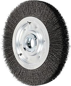 Pferd 81133 Crimped Wheel Brushes, Medium Face, Carbon Steel Wire, Unthreaded