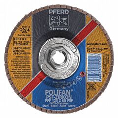 Pferd 63016 Polifan Flap Discs, Universal Line Psf, Polifan Psf Zirkon, Flat (Pff- Type 27)