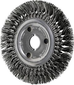 Pferd 81711 Knot Wheel Brushes, Standard Twist - Single Row, Standard Flag, Carbon Steel Wire - 3" To 8" Diameter