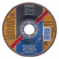 Pferd 63012 Polifan Flap Discs, Universal Line Psf, Polifan Psf Zirkon, Flat (Pff- Type 27)