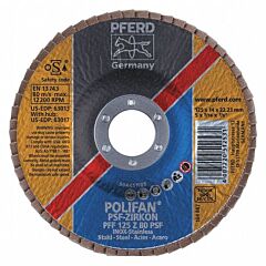 Pferd 63013 Polifan Flap Discs, Universal Line Psf, Polifan Psf Zirkon, Flat (Pff- Type 27)