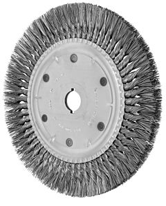 Pferd 81930 Knot Wheel Brushes, Standard Twist - Single Row, Long Flag, Carbon Steel Wire