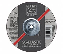 Pferd 61047 Grinding Wheels, Performance Line Sg, A 24 R Sg - For Steel, Depressed Centre (Type 27)
