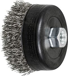 Pferd 82635 Crimped Cup Brushes, Stainless Steel Wire