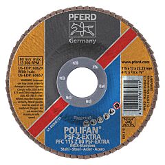 Pferd 60629 Polifan Flap Discs, Universal Line Psf, Polifan Psf Zirkon-Extra, Conical (Pfc - Type 29)
