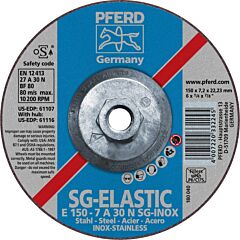 Pferd 61116 Grinding Wheels, Performance Line Sg, A 30 N Sg-Inox - For Stainless Steel